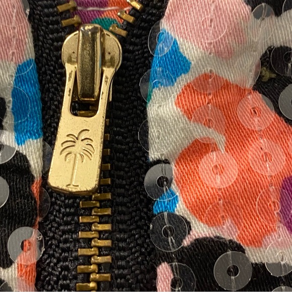 Lilly Pulitzer Sequin Abstract Floral Mini Skirt Size 2 - Picture 3 of 7